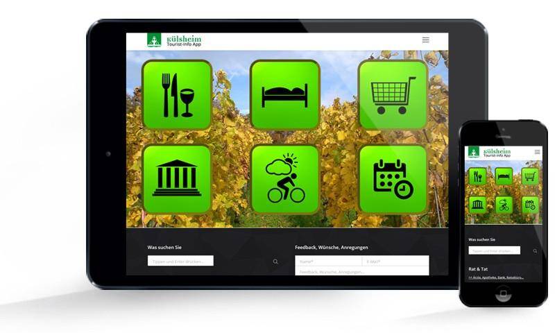 Startscreen der Külsheimer Tourist-Info App