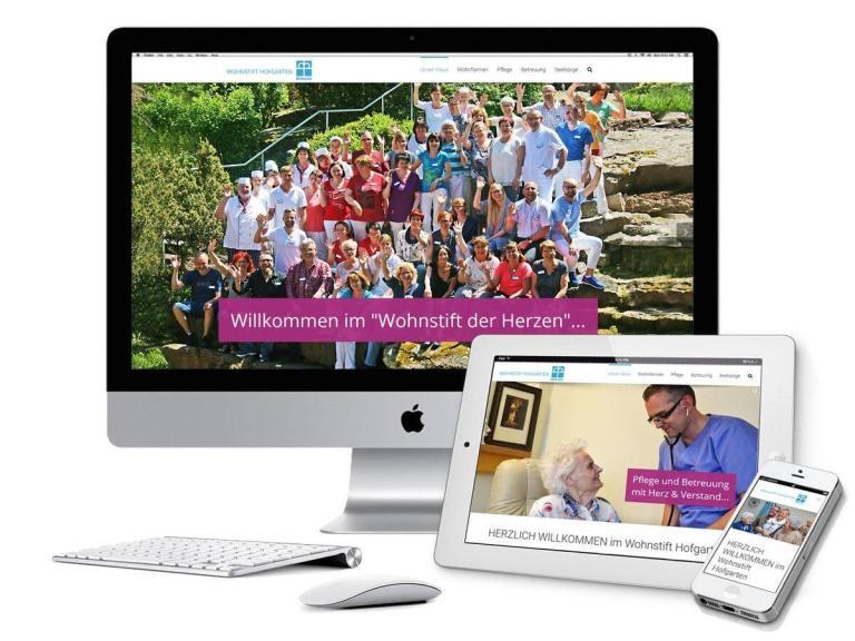 Wohnstift Hofgarten responsive Webdesign