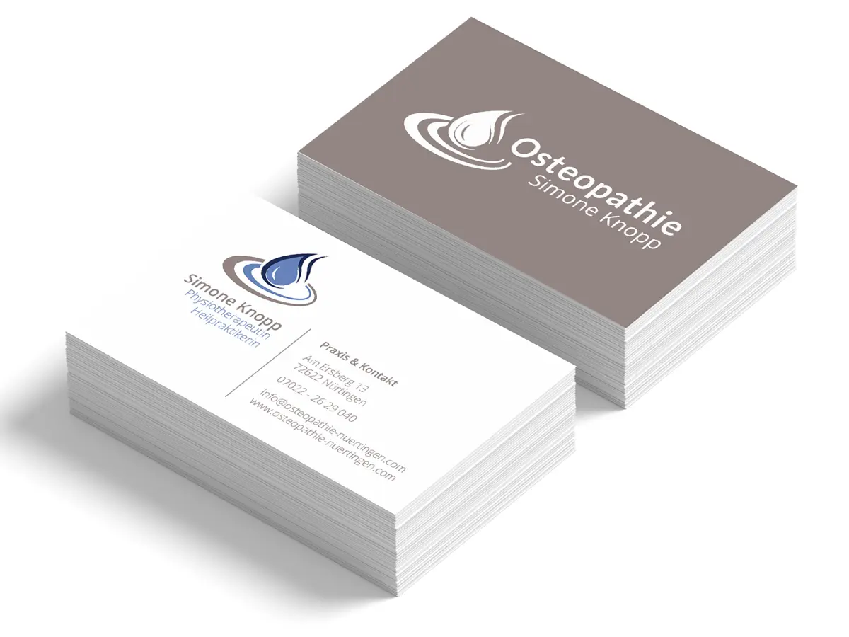 Logodesign Mockup Visitenkarte