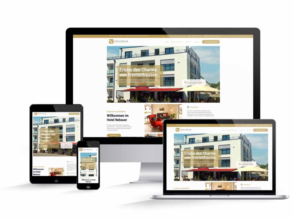 Hotel Nebauer Website Mockup
