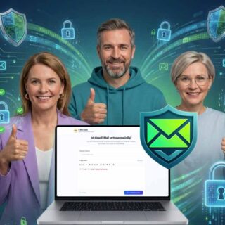Werbegrafik SPAM Check für verdächtige E-Mails
