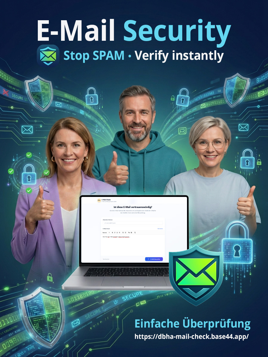 Werbegrafik E-Mail Scurity - Stop SPAM.