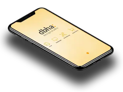 Werbegrafik: iPhone schwebend